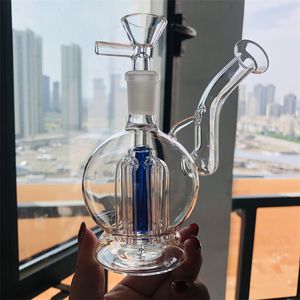 piccolo bong in vetro spesso 14mm Ciotola per bong in vetro maschio con narghilè spesso Pyrex Ciotole in vetro colorato per fumatori Tubi d'acqua per Dab Rigs