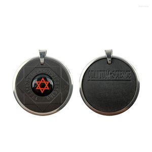 Pendant Necklaces 2023 Jewelry Necklace Gift Ceramic Red Five-Pointed Star Stainless Steel Frame Health Care