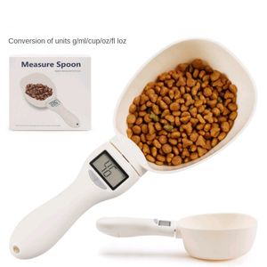 Dog Toys Chews Electronic Kitchen Scale Digital Measuring Pet Food Spoon With LCD Display Tool For Milk Sugar Coffee Feeder 230520