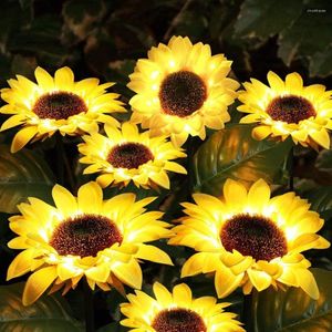 Girasole Giardino Illuminazione solare Luci a LED Luci decorative per esterni Lampade da giardino per esterni Impermeabili