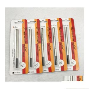 Wkłady 5pc/lot niebieski atrament na Picasso Pimio Rollerball Pen Wysoka jakość Szwajcariańska końcówka Wpełnia piłka 0,5 mm Typ śrub 201202 D Dhweq