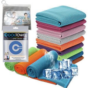 Spor Soğutma Havlu Mikrofiber Anında Serin Buz Yüz Havlular için Spor Salonu Yüzme Yoga Çalışıyor 30x80cm Hızlı Kuruyan Havlu Soğutma Bezi