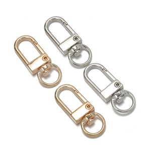 10pcs 2x35mm Lobster Clasp Clips Gold Rhodium Color Keychain Hook fit Split Ring Clasp For DIY Jewelry Keychains Making Supplier