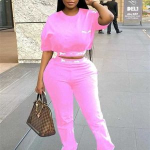 3XL 4XL Plus Size Clothing Womens Tracksuits Designer Summer Sports Outfits Printed Letter Short Sleeve T-shirt Two Piece Pants Set