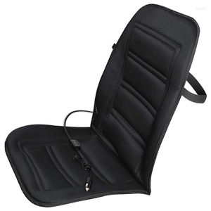 Car Seat Covers Heated Cushion - Auto Cover Warmer Headed With Lumbar Support -Ice Cold Winter Weather Protector Heater Tem