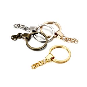 5Pcs/Lot Keyrings Clasp Pendant Connectors Long Keychain Split Handmake Decorate For DIY Jewelry Making Accessories Supplies