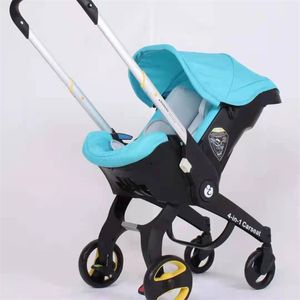 Passeggino con seggiolino auto comoda ruota direzionale regolabile outdoor utile passeggino pieghevole multi stile carrozzina solido nero 3 in 1 alla moda ba12 B23