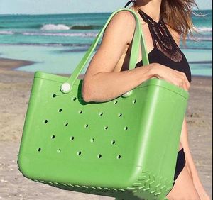 ファッション Bogg バッグショルダーバッグ大型防水ソフト EVA パンチングオーガナイザー夏のウォーターパーク海収納トートハンドバッグ女性のストックビーチバッグ高級デザイナー財布