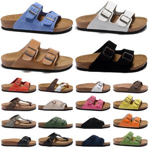 slippers sandals designer slides arizona sandal men women shoes sliders suede snake leather buckle strap flip flops slipper