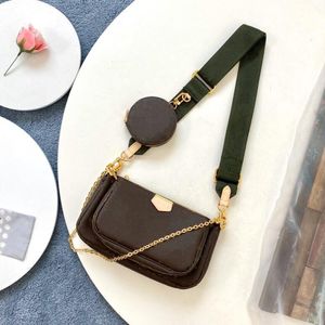 Luxury Designer Woman Bag Handbag Original Box Date code purse designer leather lady shoulder bags clutch Three in one