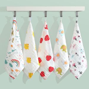 6 Layer Cotton Soft Face Toddler Baby Towel Handkerchief Bathing Kid Muslin Washcloth Wipe Burp Cloth Newborn Infant Bib Feeding