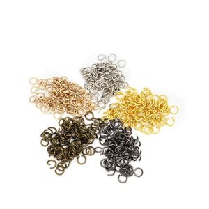 200pcs 4/5/6/7/8/9/10mm Split Rings Open Jump Ring Connector Rings for Jewelry Making Necklaces Bracelet Earrings Keychain Craft