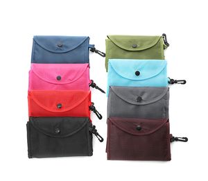 DHL100pcs Shopping Bags Oxford Thickened Waterproofing Large Capacity Resuable Protable Foldable Storage Bag Mix Color