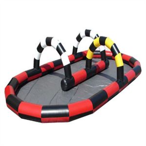 Sport Game Toys Go Mini Araba Yarış Pisti Şişirilebilir Zorb Ball Oyun Oyun Oyunları Şişirilebilir Go Kart Pisti Satılık