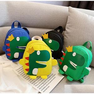 Backpacks Baby Girls Dinosaur Backpack Cartoon Cute Body Kids Animals Design Mini Shoder Bag Boutique Drop Delivery Maternity Access Dhvhf