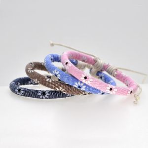 Braccialetti con ciondoli Stringa regolabile a mano Macrame Corda tessuta braccialetto Filo lotto per le donne all'ingrosso