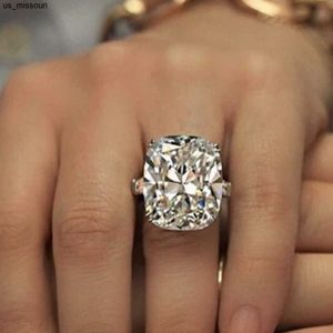 Band Rings Eight Cuts Styles 100 925 Sterling Silver Wedding Engagement Cocktail Women Luxury Simulated Diamond Rings Fine Jewelry Gift J230522