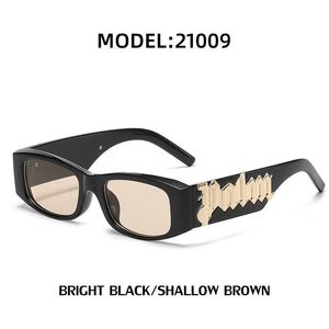 2024 Retro small frame sunglasses for women with high-end panel design letters palm angles sunglasses for men with personalized retro glassessa