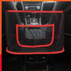 Ny bil Net Pocket Handväska Holder Car Seat Storage Organizer Bag Auto Seat Gap Storage Mesh Pocket Car Interior Stowing Tidying