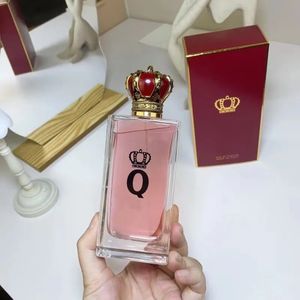 Designer Brand King Crown Parfum Spray Queen Q Parfym 100 Ml 3,3Fl.oz Original lukt Lång tid varaktig EDP Spay High Quality Fast Ship