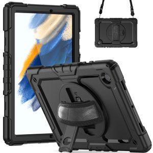 Tablet Case For Samsung Galaxy Tab A8 10.5 Inch X200 A7 Lite S7 S8 Plus 11inch 12.4 A 10.1 10.5 8.4 Heavy Duty Shockproof Cover With Rotation Stand And Strap