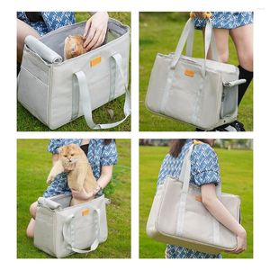 Transportadores de gatos Pets que saíam da bolsa de animais de estimação que saía da bolsa de viagem portátil Oxford para cães de gatos ao ar livre