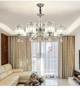 Lampy wiszące kryształowy żyrandol oświetlenie salonu postmodernistyczne minimalistyczne restaurację dom Intere Master Bedroom Light Luksus