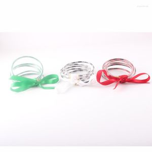 Bangle 5 PCS/Set Leather Bangles Armband Women's Set Jelly Silicone for Women Girl Men Boy Gift