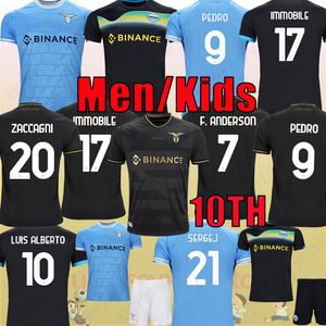 23 24 Lazio 10th Immobile Soccer Jerseys Home Pedro Berisha 2023 Lucas Away Men Kids Kits Maglia da Calcio Top