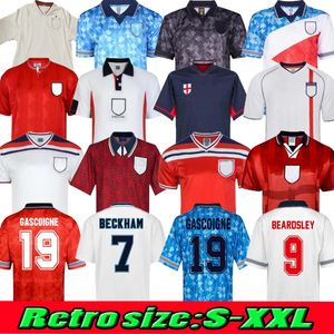 1990 Englands Blackout Retro Soccer Jersey 1982 1996 1997 1998 2000 2002 SHEARER BECKHAM JERSEYS 1989 Football Shirt Gerrard Scholes Owen