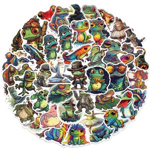 50pcs Astetics Frogs Skateboard Araba Bebek Kask Kalem Kılıfı İçin Çıkartmalar Dizüstü Bilgisayar Planlayıcı Dekor Dekor Kitap Albüm Çocuk Oyuncaklar Guitar DIY DEY ATALALS