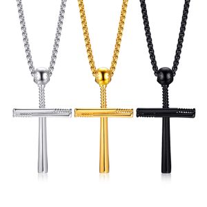 Cremation Urn Baseball Gold Cross Necklace For Ashes Memorial Keepsake Titanium Stainless Steel Pendant Remembrance Jewelry Gifts Women Men Collar Wholesale