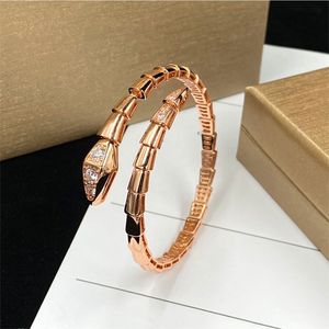 Złotna plaster węża dla kobiet mężczyzn Charm Infinity Diamond Tennis Mankiet Bracelets Designer Biżuteria Prezenty ślubne