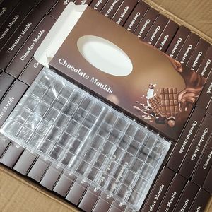 ベーキング型バー格子型チョコレートカビ透明ラティスハードプラスチック型キャンディーカビ食品グレードマッシュルームバー型1つのアップパッケージ用ワンアップパッケージボックス用