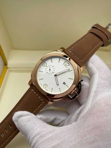 2023 Мужские бизнес -модные часы Quartz Watches Sapphire Crystal Flip Hair Leather State