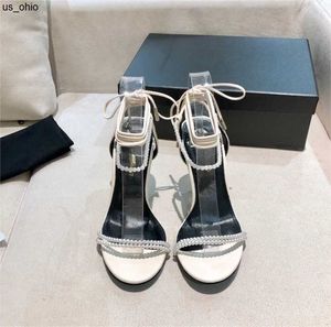 Sandalet 2023 Yaz Yeni Sandal Siyah Yüksek Topuk Ayakkabı Kadınlar Sandalet İnce Çıplak Renk Tek Ayakkabı Liu Ding Sığ Ağız Boyutu 3541 J230