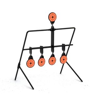 Тактическая AirSoft Hunting Shooting Target Metal Reset Вращение в помещении.