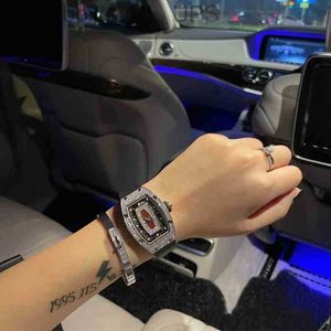 RM007 SuperClone Watch Designer Luxury Mens Mechanical Richa Milles Weska Barrel Diamond Red Lip RM007 Women's Sky Star Trend Siwss Movement Wrist LB39