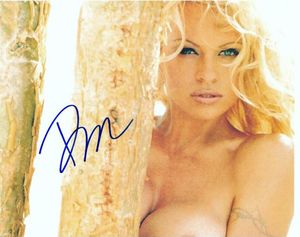 Pamela Anderson Autograferad Signerad signaturerad Auto Collectible Memorabilia Photo Picture