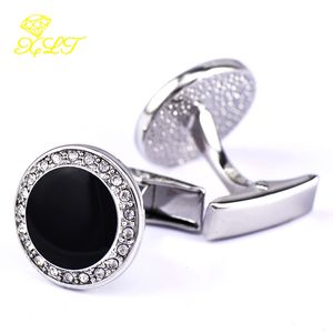 Crystal Cufflinks Cuff Studs Men's French Buttons Jewelry Men enrolam os abotoaduras para luxo para homens