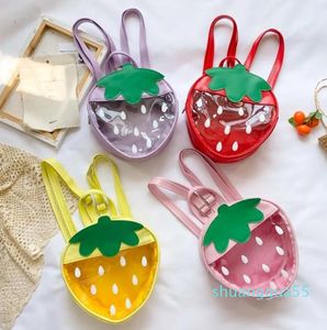 Designer-skolväskor Kids Mini Clear Ryggsäck Purse Söt frukt för dagisflickor gelé ryggsäckar baby resväska