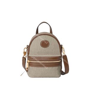 2023 Moda Mała szkolna torba na ramię Crossbody Plecak Sweet Ladies Torebka Portfel podwójny zamek