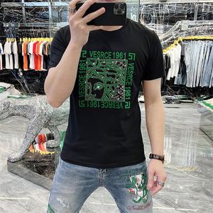 Hotsales 2023 designer de moda masculina camiseta de alta qualidade letra feminina escrivão quente manga curta redonda de algodão camisetas m-4xl