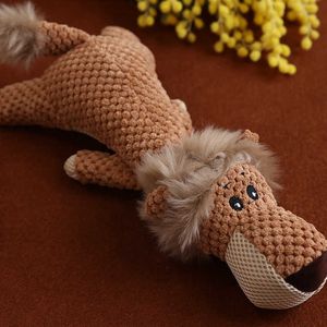 Dog Toys Chews New Cartoon Animal Squeak Dog Toy Puppy Cat Plush Chewing Toy Tooth Cleaning Interactive Sound Toy Puppy Teddy Chihuahua G230520