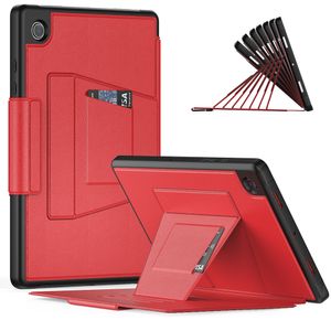 Tablettfodral för Samsung -fliken A 8.0 T290/T295 8.4 T307 10.1 A7 10.4 A7 Lite 8.7 -tum A8 10.5 Flera vinklar Folio PU -lädermagnetiska kickstandskydd