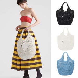Раффиас летние каникулы туристические пляжные сумки дизайнер с плетением соломенное плечо женщин