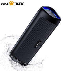 Cell Phone Speakers WISE TIGER portable bluetooth speaker Stereo Sound wireless bluetooth53 speaker 24Hour Play time RGB light AUXin Typec charge Z0522