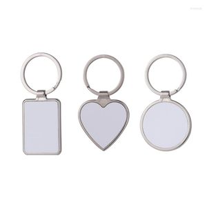 Keychains Sublimation Blank Keychain With Metal For KEY Ring Heat Transfer Christmas Children's Day Birthday Present