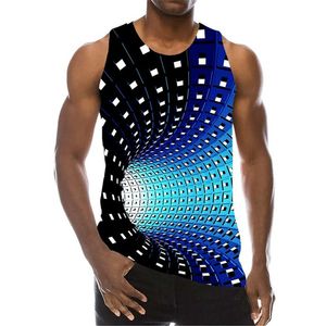 Neue 3D-Druck Lustige Psychedelic Loch Tank Top Mode Männer Frauen Trainingsanzüge Crewneck Weste Plus Größe S-6XL Harajuku