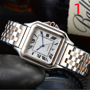 Tank Square Mens Watch Luxury Watch Gold Quartz Fonksiyon Tasarımcı İzle Montre De Luxe Erkekler için Saatler Caijiamin Dhgate Yüksek Kaliteli Kol saatleri 007